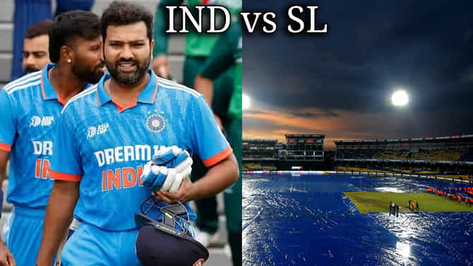ಭಾರತ-ಶ್ರೀಲಂಕಾ ಪಂದ್ಯಕ್ಕೆ ಇದೆಯಾ ಮಳೆಯ ಕಾಟ?: ಇಲ್ಲಿದೆ ಹವಾಮಾನ ವರದಿ