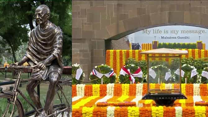 ಮಹಾತ್ಮ ಗಾಂಧಿಗೆ ಗೌರವ ಸಲ್ಲಿಸಲು ರಾಜ್​ಘಾಟ್ ತೆರಳಿದ ಜಿ20 ನಾಯಕರು