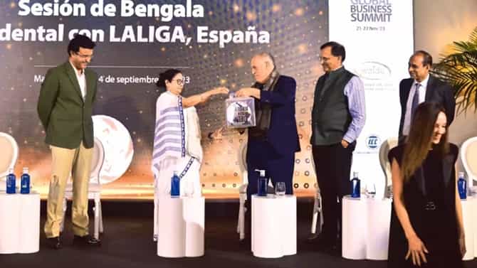 ಸ್ಪೇನ್ ಪ್ರವಾಸದಲ್ಲಿ ಲಾ ಲಿಗಾ ಅಧಿಕಾರಿಗಳನ್ನು ಭೇಟಿಯಾದ ಮಮತಾ ಬ್ಯಾನರ್ಜಿ
