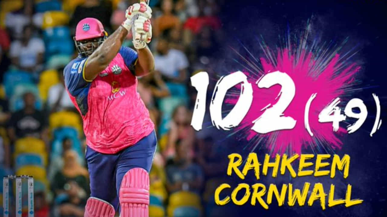 CPL 2023: 12 ಸಿಕ್ಸರ್ ಸಹಿತ 45 ಎಸೆತಗಳಲ್ಲಿ ಸ್ಫೋಟಕ ಶತಕ ಸಿಡಿಸಿದ ದೈತ್ಯ ರಹಕೀಮ್ ಕಾರ್ನ್ವಾಲ್..! CPL 2023: 12 ಸಿಕ್ಸರ್ ಸಹಿತ 45 ಎಸೆತಗಳಲ್ಲಿ ಸ್ಫೋಟಕ ಶತಕ ಸಿಡಿಸಿದ ದೈತ್ಯ ರಹಕೀಮ್ ಕಾರ್ನ್ವಾಲ್..!