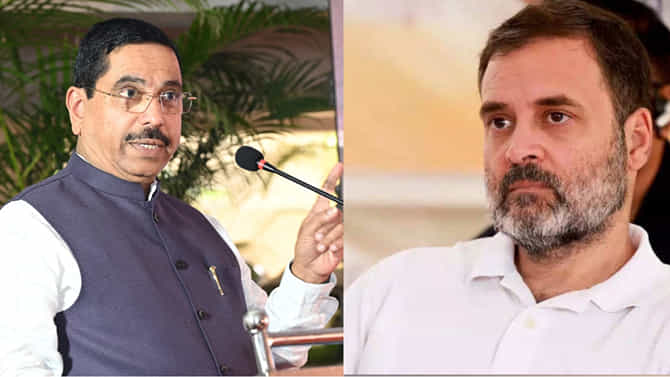 ಕಾಂಗ್ರೆಸ್ ನಾಯಕರಿಂದ ಮಾನಸಿಕ ದಾರಿದ್ರ್ಯ ಪ್ರದರ್ಶನ : ಸಚಿವ ಪ್ರಲ್ಹಾದ ಜೋಶಿ