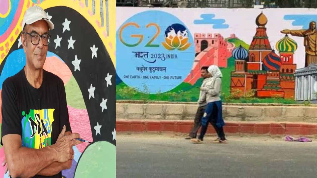 G20ಗಾಗಿ ದೆಹಲಿಯ ಬೀದಿಗಳಲ್ಲಿ ಚಿತ್ರ ಬಿಡಿಸಿ ಚಂದಗಾಣಿಸಿದ ಕಲಾವಿದ ಯೋಗೇಶ್ ಸೈನಿ ಪರಿಚಯ ಇಲ್ಲಿದೆ