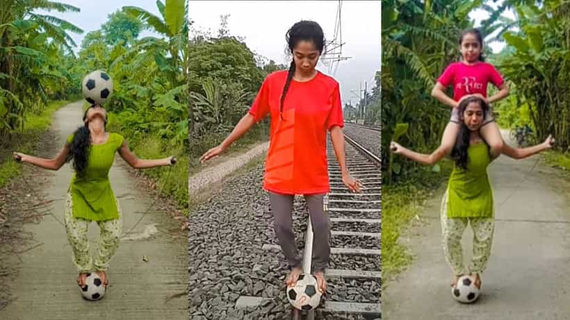 Viral Video: ಅಥ್ಲೀಟ್ ಬಿಪಾಶಾ ಫುಟ್ಬಾಲ್ ಕೌಶಲ; ರೊನಾಲ್ಡೋ ಮೆಸ್ಸಿಗೂ ಅಸಾಧ್ಯ ಎನ್ನುತ್ತಿರುವ ನೆಟ್ಟಿಗರು