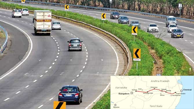 2024ರಲ್ಲಿ ​​ಬೆಂಗಳೂರು-ಚೆನ್ನೈ ಎಕ್ಸ್​ಪ್ರೆಸ್​​​ ವೇ ಉದ್ಘಾಟನೆ