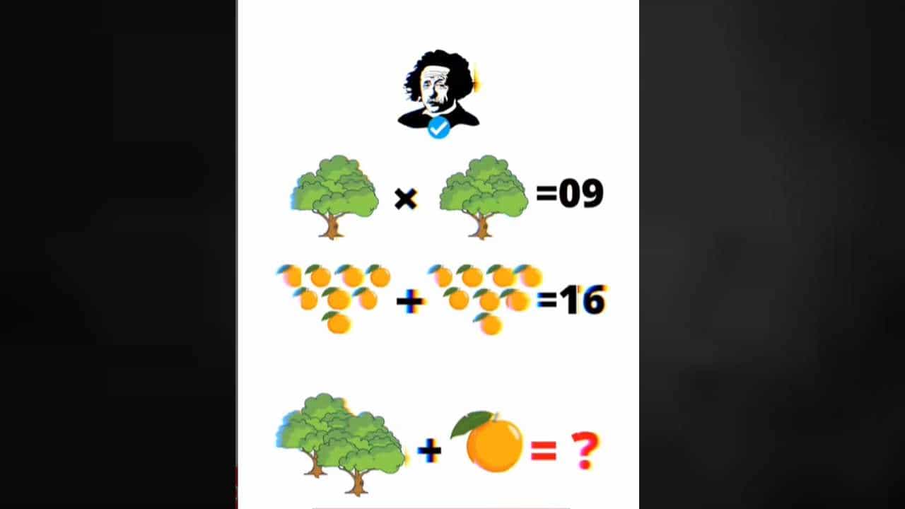 Viral Brain Teaser: ಎರಡು ಮರಗಳು ಮತ್ತು ಒಂದು ಕಿತ್ತಳೆಯ ಮೊತ್ತವನ್ನು ಕಂಡುಹಿಡಿಬಹುದಾ? Viral Brain Teaser: ಎರಡು ಮರಗಳು ಮತ್ತು ಒಂದು ಕಿತ್ತಳೆಯ ಮೊತ್ತವನ್ನು ಕಂಡುಹಿಡಿಬಹುದಾ?