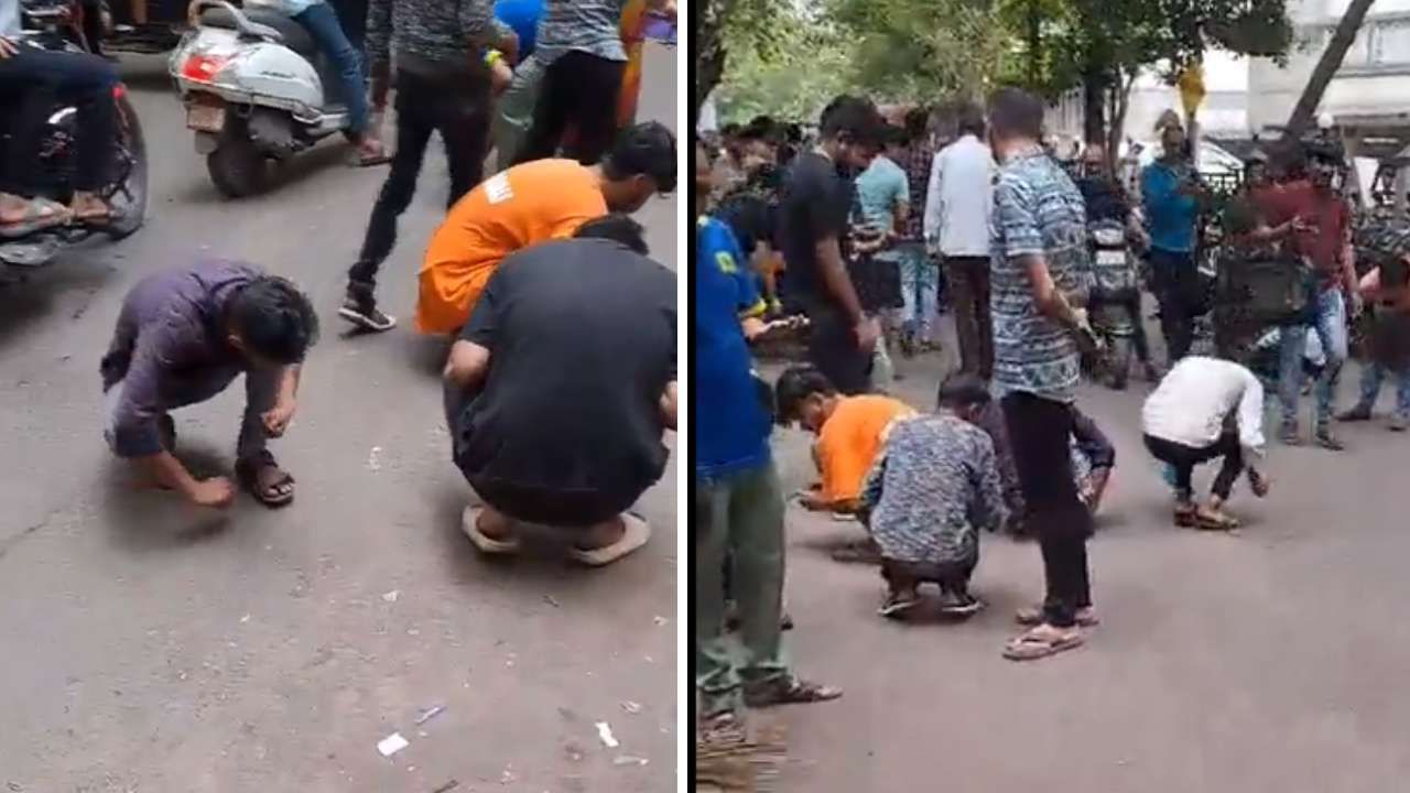 Viral Video: ಸೂರತ್​ನ ಬೀದಿಯಲ್ಲಿ ಕೋಟ್ಯಂತರ ಮೌಲ್ಯದ ವಜ್ರಗಳು; ಆರಿಸಿಕೊಳ್ಳಲು ಹೆಣಗಾಡುತ್ತಿರುವ ಜನ