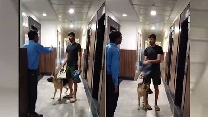 ನಾಯಿಗೆ ಹೆದರಿ ಅಳುತ್ತಿದ್ದ ಮಗು; ಅದೇ ಲಿಫ್ಟನ್ನೇ ಬಳಸುತ್ತೇನೆಂದ ನಾಯಿಪೋಷಕ