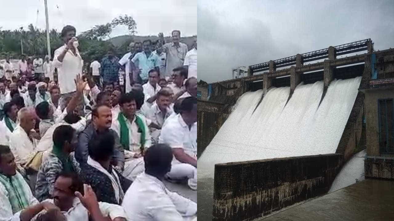 ದಾವಣಗೆರೆ: ಭದ್ರಾ ಡ್ಯಾಂನಿಂದ ಭತ್ತದ ಬೆಳೆಗೆ ನೀರು ಹರಿಸುವಂತೆ ಧರಣಿ, ಆತ್ಮಹತ್ಯೆಗೆ ಯತ್ನಿಸಿದ ರೈತ ದಾವಣಗೆರೆ: ಭದ್ರಾ ಡ್ಯಾಂನಿಂದ ಭತ್ತದ ಬೆಳೆಗೆ ನೀರು ಹರಿಸುವಂತೆ ಧರಣಿ, ಆತ್ಮಹತ್ಯೆಗೆ ಯತ್ನಿಸಿದ ರೈತ