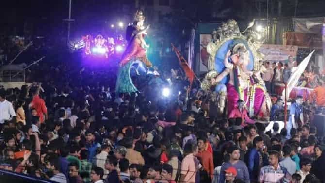 ಬೆಳಗಾವಿಯಲ್ಲಿ 11 ದಿನದ ಸಾರ್ವಜನಿಕ ಗಣೇಶ ವಿಸರ್ಜನೆ: ಪೊಲೀಸ್​ ಸರ್ಪಗಾವಲು