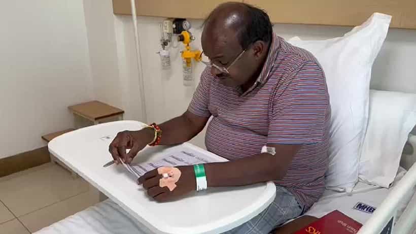 ಕಾವೇರಿ ನದಿ ಹೋರಾಟಕ್ಕೆ ಆಸ್ಪತ್ರೆಯಿಂದಲೇ ಕರೆ ಕೊಟ್ಟ ಹೆಚ್ಡಿ ಕುಮಾರಸ್ವಾಮಿ