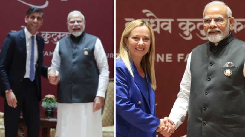 ದೆಹಲಿಯಲ್ಲಿ G20 ಶೃಂಗಸಭೆ: ರಿಷಿ ಸುನಕ್ ಸೇರಿದಂತೆ ಇತರೆ ರಾಷ್ಟ್ರ ನಾಯಕರೊಂದಿಗೆ ಪ್ರಧಾನಿ ಮೋದಿ ದ್ವಿಪಕ್ಷೀಯ ಮಾತುಕತೆ