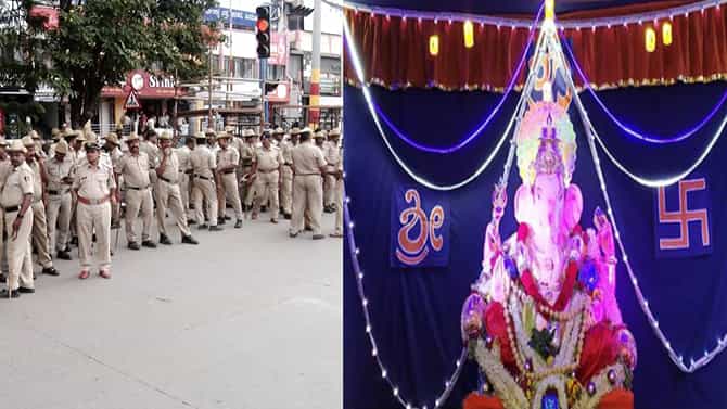 ಶಿವಮೊಗ್ಗ: ಇಂದು ಹಿಂದೂ ಮಹಾಸಭಾ ಗಣೇಶ ಮೂರ್ತಿ ವಿಸರ್ಜನೆ; ಬೀಗಿ ಬಂದೋಬಸ್ತ್