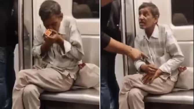 ಮೆಟ್ರೋದಲ್ಲಿ ಬೀಡಿ ಸೇದಿದ ವ್ಯಕ್ತಿ: ವಿಡಿಯೋ ವೈರಲ್