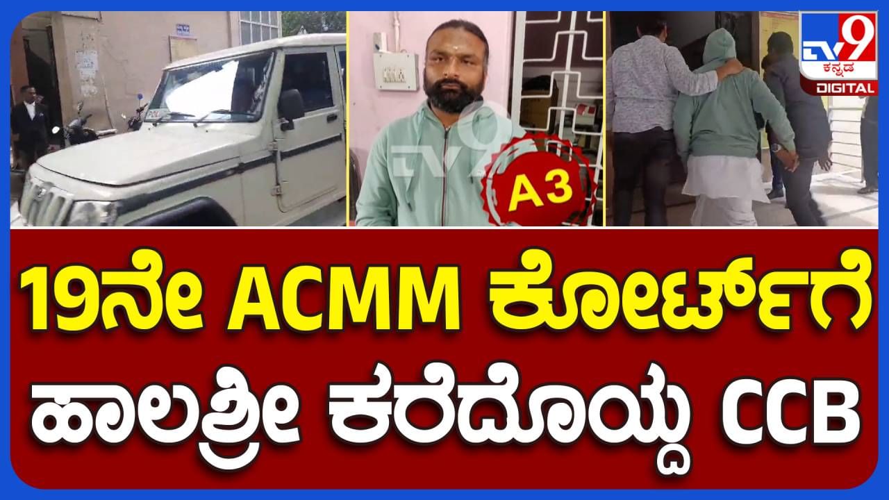 ಅಭಿನವ ಹಾಲಶ್ರೀ ಸ್ವಾಮಿಯನ್ನು ನಗರದ ಎಸಿಎಂಎಂ ಕೋರ್ಟ್ ಮುಂದೆ ಹಾಜರುಪಡಿಸಿದ ಸಿಸಿಬಿ ಪೊಲೀಸರು