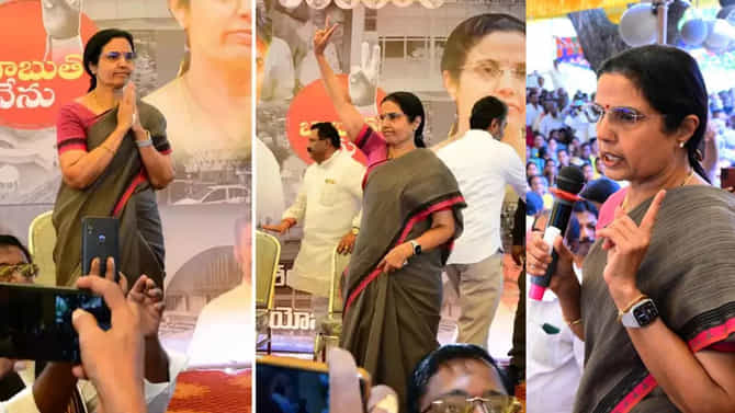 ಅ. 5ರಿಂದ ಚಂದ್ರಬಾಬು ಪತ್ನಿ ಭುವನೇಶ್ವರಿ ಬಸ್ ಯಾತ್ರೆ ಶುರು