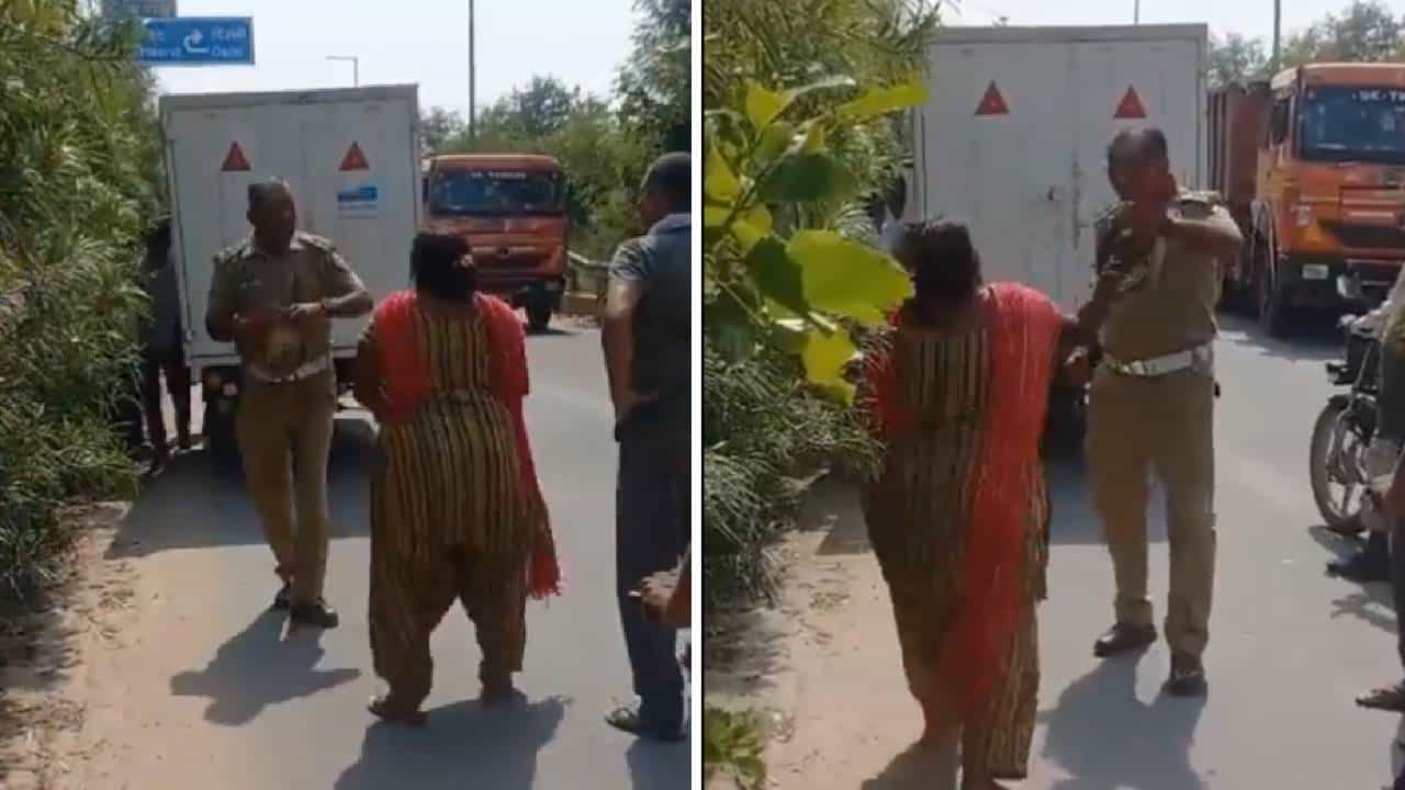Viral Video: 'ನನಗೇ ಗಾಡಿ ತೆಗಿ ಅಂತೀಯಾ?' ಟ್ರಾಫಿಕ್ ಪೊಲೀಸನಿಗೆ ಚಪ್ಪಲಿಯಿಂದ ಬಾರಿಸಿದ 'ದಬಂಗ್' ಮಹಿಳೆ Viral Video: 'ನನಗೇ ಗಾಡಿ ತೆಗಿ ಅಂತೀಯಾ?' ಟ್ರಾಫಿಕ್ ಪೊಲೀಸನಿಗೆ ಚಪ್ಪಲಿಯಿಂದ ಬಾರಿಸಿದ 'ದಬಂಗ್' ಮಹಿಳೆ