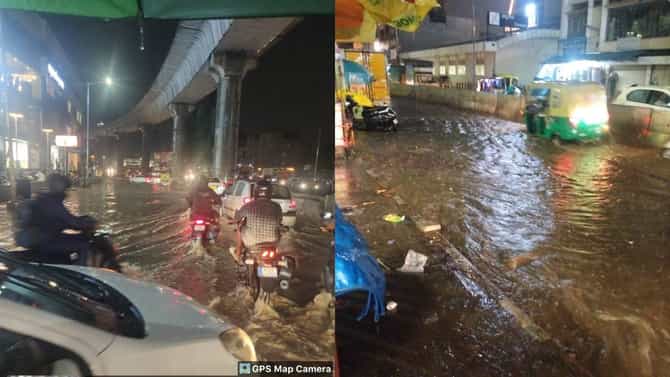 ಬೆಂಗಳೂರಿನಲ್ಲಿ ಸೋಮವಾರ ಎಲ್ಲೆಲ್ಲಿ ಎಷ್ಟು ಮಳೆಯಾಗಿದೆ?