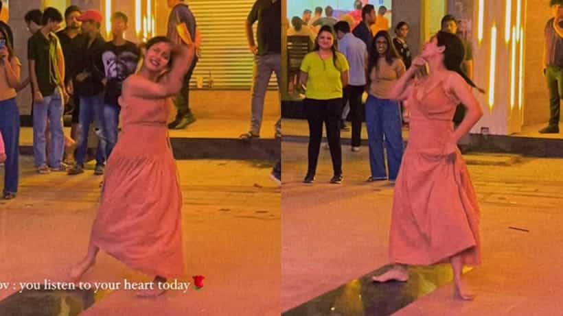 Viral Video: ನಡುರಸ್ತೆಯಲ್ಲಿ ಯುವತಿಯ ಡ್ಯಾನ್ಸ್; ಮೈಚಳಿ ಬಿಟ್ಟು ಕುಣಿಯಲು ಧೈರ್ಯ ಬೇಕು ಎಂದ ನೆಟ್ಟಿಗರು