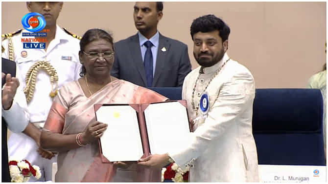 ರಾಷ್ಟ್ರ ಪ್ರಶಸ್ತಿ ಸ್ವೀಕರಿಸಿದ ಅನಿರುದ್ಧ್​ ಜತ್ಕರ್​; ಇಲ್ಲಿದೆ ವಿಡಿಯೋ