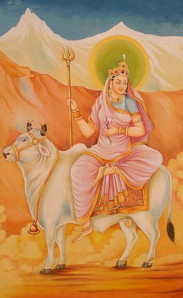 ಯಾ ದೇವಿ ಸರ್ವಭೂತೇಶು ಮಹಾಗೌರಿ ರೂಪೇಣ ಸಂಸ್ಥಿತಾ
ನಮಸ್ತಸ್ಯೈ ನಮಸ್ತಸ್ಯೈ ನಮಸ್ತಸ್ಯೈ ನಮೋ ನಮಃ
