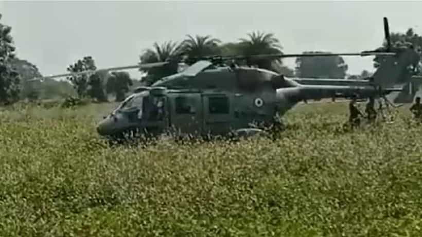ಭೋಪಾಲ್ನಲ್ಲಿ ಭಾರತೀಯ ವಾಯುಪಡೆಯ ಹೆಲಿಕಾಪ್ಟರ್ ತುರ್ತು ಭೂಸ್ಪರ್ಶ