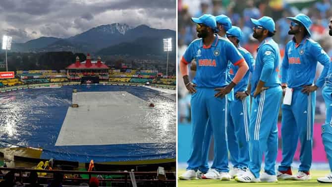 ಧರ್ಮಶಾಲಾದಲ್ಲಿ ಮಳೆ-ಗುಡುಗು: ಭಾರತ-ನ್ಯೂಝಿಲೆಂಡ್ ಪಂದ್ಯ ನಡೆಯುತ್ತಾ?