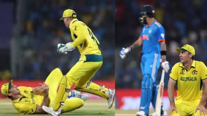 ಕಿಂಗ್ ಕೊಹ್ಲಿ ಕ್ಯಾಚ್ ಕೈಚೆಲ್ಲಿ ಸೋಲಿಗೆ ಆಹ್ವಾನ ನೀಡಿದ ಆಸ್ಟ್ರೇಲಿಯಾ! ಕಿಂಗ್ ಕೊಹ್ಲಿ ಕ್ಯಾಚ್ ಕೈಚೆಲ್ಲಿ ಸೋಲಿಗೆ ಆಹ್ವಾನ ನೀಡಿದ ಆಸ್ಟ್ರೇಲಿಯಾ!