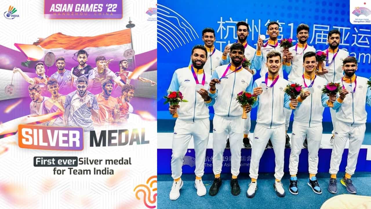 ಕೊನೆಯಲ್ಲಿ ಕೈ ಜಾರಿದ ಚಿನ್ನ; ಬ್ಯಾಡ್ಮಿಂಟನ್ನಲ್ಲಿ ಐತಿಹಾಸಿಕ ಬೆಳ್ಳಿ ಪದಕ ಗೆದ್ದ ಭಾರತದ ಪುರುಷರ ತಂಡ..! ಕೊನೆಯಲ್ಲಿ ಕೈ ಜಾರಿದ ಚಿನ್ನ; ಬ್ಯಾಡ್ಮಿಂಟನ್ನಲ್ಲಿ ಐತಿಹಾಸಿಕ ಬೆಳ್ಳಿ ಪದಕ ಗೆದ್ದ ಭಾರತದ ಪುರುಷರ ತಂಡ..!