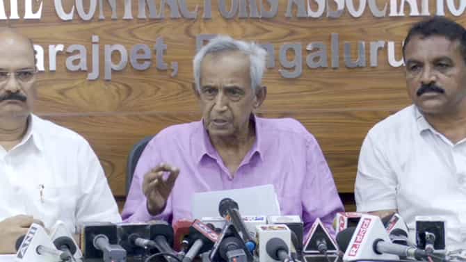 ಶೀಘ್ರದಲ್ಲೇ ಗುತ್ತಿಗೆದಾರರ ಬಾಕಿ ಹಣ ಬಿಡುಗಡೆ, ಸಿಎಂ ಭರವಸೆ: ಕೆಂಪಣ್ಣ