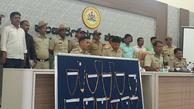 ಕಲಬುರಗಿ ನಗರ ಪೊಲೀಸರ ಭರ್ಜರಿ ಕಾರ್ಯಾಚಾರಣೆ: 298 ಗ್ರಾಂ ಚಿನ್ನಾಭರಣ ಜಪ್ತಿ