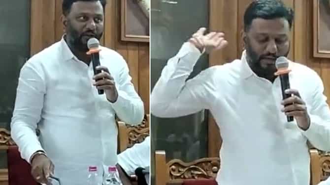 ಸಾಮಾನ್ಯ ಸಭೆ ವೇಳೆ ಶಾಸಕ ಹೆಚ್​ಪಿ ಸ್ವರೂಪ್‌ ಪ್ರಕಾಶ್​​ಗೆ ಕರೆಂಟ್ ಶಾಕ್