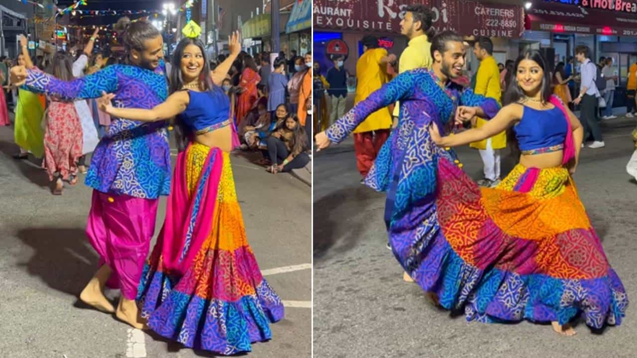 Viral Video: ನವರಾತ್ರಿ; ನೆಟ್ಟಿಗರನ್ನು ಮೋಡಿಗೊಳಿಸಿದ ಈ ಜೋಡಿಯ ನೃತ್ಯ Viral Video: ನವರಾತ್ರಿ; ನೆಟ್ಟಿಗರನ್ನು ಮೋಡಿಗೊಳಿಸಿದ ಈ ಜೋಡಿಯ ನೃತ್ಯ