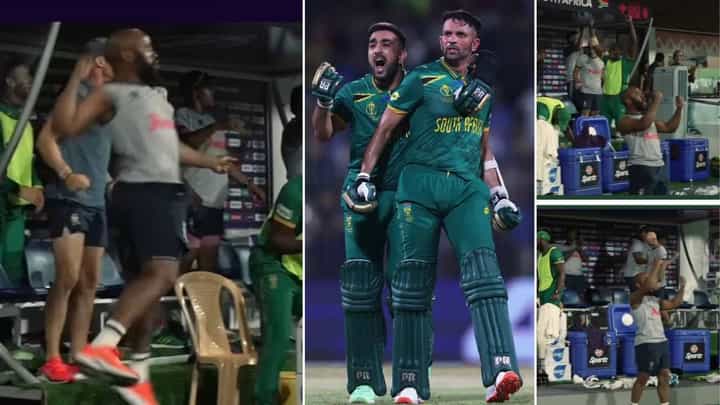 PAK vs SA, ICC World Cup: ಪಾಕ್ ವಿರುದ್ಧ ರೋಚಕ ಜಯ: ಡಗೌಟ್ನಲ್ಲಿದ್ದ ಆಫ್ರಿಕಾ ನಾಯಕ ಟೆಂಬಾ ಬವುಮಾ ಏನು ಮಾಡಿದ್ರು ನೋಡಿ PAK vs SA, ICC World Cup: ಪಾಕ್ ವಿರುದ್ಧ ರೋಚಕ ಜಯ: ಡಗೌಟ್ನಲ್ಲಿದ್ದ ಆಫ್ರಿಕಾ ನಾಯಕ ಟೆಂಬಾ ಬವುಮಾ ಏನು ಮಾಡಿದ್ರು ನೋಡಿ