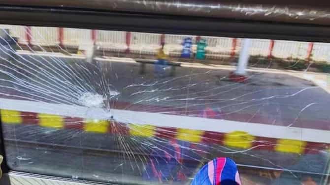 ರಾಜಸ್ಥಾನದಲ್ಲಿ ವಂದೇ ಭಾರತ್ ಎಕ್ಸ್​ಪ್ರೆಸ್​ ರೈಲಿನ ಮೇಲೆ ಕಲ್ಲು ತೂರಾಟ