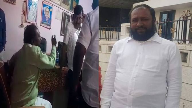 ಗ್ರಾಮ ಪಂಚಾಯತಿ ಪಿಡಿಓಗೆ ಗನ್ ಹಿಡಿದು ಸದಸ್ಯನಿಂದ ಬೆದರಿಕೆ; ವಿಡಿಯೋ ವೈರಲ್ ಗ್ರಾಮ ಪಂಚಾಯತಿ ಪಿಡಿಓಗೆ ಗನ್ ಹಿಡಿದು ಸದಸ್ಯನಿಂದ ಬೆದರಿಕೆ; ವಿಡಿಯೋ ವೈರಲ್