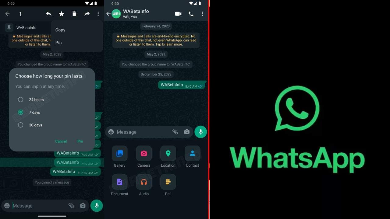 WhatsApp New Feature: ಪಿನ್ ಚಾಟ್: ವಾಟ್ಸ್​ಆ್ಯಪ್​ನಿಂದ ಸದ್ದಿಲ್ಲದೆ ಅಚ್ಚರಿಯ ಫೀಚರ್