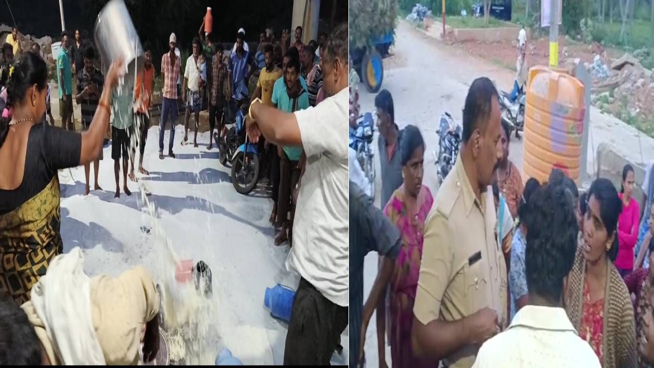 ಹಾಸನ: ಹಾಲು ಉತ್ಪಾದಕರ ಸಂಘದಲ್ಲಿ ಹಣ ದುರ್ಬಳಕೆ ಆರೋಪ; ಸಾವಿರಾರು ಲೀಟರ್ ಹಾಲು ಚೆಲ್ಲಿ ರೈತರ ಆಕ್ರೋಶ ಹಾಸನ: ಹಾಲು ಉತ್ಪಾದಕರ ಸಂಘದಲ್ಲಿ ಹಣ ದುರ್ಬಳಕೆ ಆರೋಪ; ಸಾವಿರಾರು ಲೀಟರ್ ಹಾಲು ಚೆಲ್ಲಿ ರೈತರ ಆಕ್ರೋಶ
