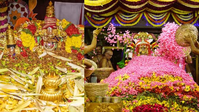 ತಿರುಪತಿ ತಿಮ್ಮಪ್ಪನಿಗೆ ಅದ್ಧೂರಿ ಪುಷ್ಪಯಾಗ