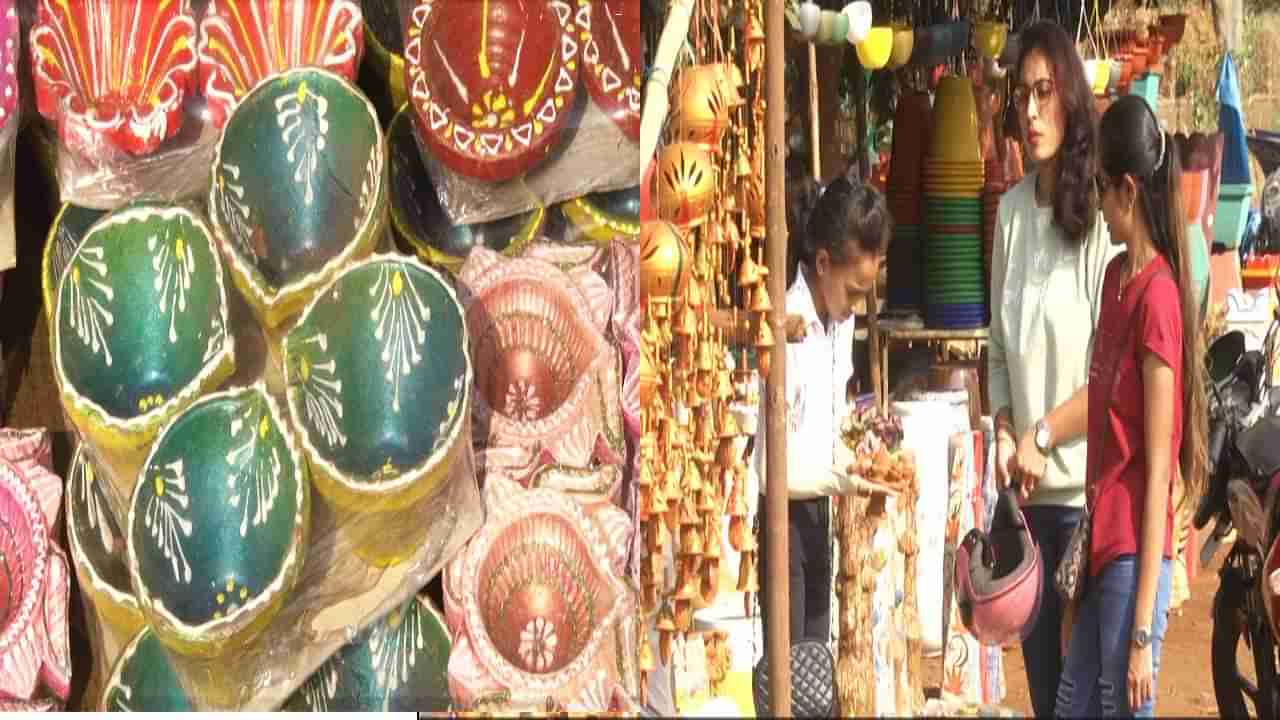 ಬೀದರ್:ಚೀನಿ ಹಣತೆಗಳ ಹೊಳಪಿಗೆ ಮಾರುಹೋದ ಗ್ರಾಹಕರು;ಕುಂಬಾರರ ಮಣ್ಣಿನ ಹಣತೆ ಕೇಳೋರಿಲ್ಲ