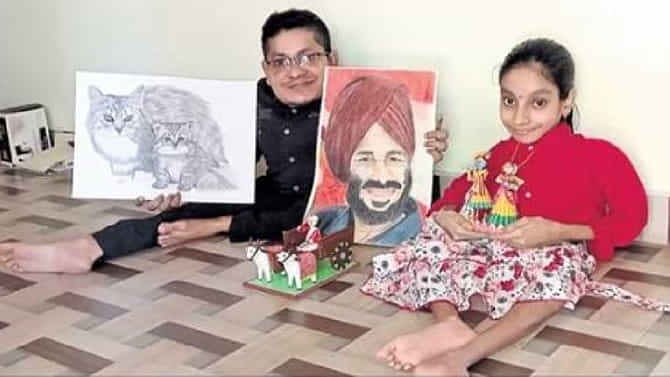 ವಿಶೇಷ ಚೇತನರಾಗಿ ಒಡಹುಟ್ಟಿದ ಉಡುಪಿಯ ಈ ಅಣ್ಣ-ತಂಗಿ ಕಲಾ ಜಗತ್ತಿನಲ್ಲಿ ಮಿಂಚು