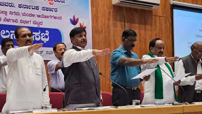 ಅಂಗರಕ್ಷಕನ ಕಡೆಯಿಂದ ಶೂ ಹಾಕಿಸಿಕೊಂಡರಾ ಹೆಚ್​ಸಿ ಮಹದೇವಪ್ಪ?