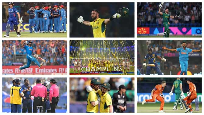 ಈ 12 ಅಪರೂಪದ ಕ್ಷಣಗಳಿಗೆ ಸಾಕ್ಷಿಯಾಯ್ತು 2023 ರ ಏಕದಿನ ವಿಶ್ವಕಪ್