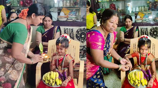ಸೋದರತ್ತೆಯರು ತಮ್ಮ ಸೊಸೆಗೆ ಸೀರೆ ಉಡಿಸಬೇಕು ಅನ್ನೋ ಸುದ್ದಿ ಹರಿದಾಡುತ್ತಿದೆ!
