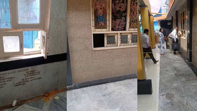 ಮೈಸೂರು: ವಿನಾಯಕ ದೇವಸ್ಥಾನದಲ್ಲಿ ಚಿನ್ನ ಬೆಲೆ ಬಾಳುವ ವಿಗ್ರಹ ಕಳ್ಳತನ