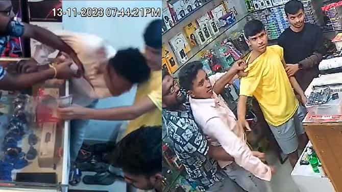 ಅಂಗಡಿಗೆ ನುಗ್ಗಿದ ದುಷ್ಕರ್ಮಿ, ತಲೆಯಿಂದ ಡಿಚ್ಚಿ ಹೊಡೆದು ಯುವಕನ ಮೇಲೆ ಹಲ್ಲೆ