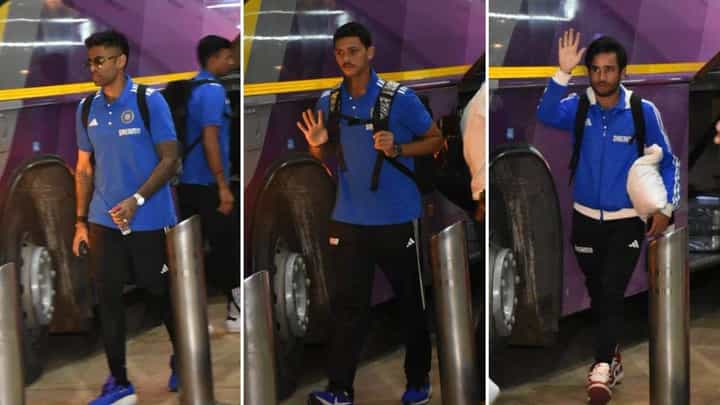IND vs AUS 4th T20I: ನಾಲ್ಕನೇ ಟಿ20 ಪಂದ್ಯಕ್ಕಾಗಿ ರಾಯ್ಪುರ ತಲುಪಿದ ಟೀಮ್ ಇಂಡಿಯಾ ಆಟಗಾರರು IND vs AUS 4th T20I: ನಾಲ್ಕನೇ ಟಿ20 ಪಂದ್ಯಕ್ಕಾಗಿ ರಾಯ್ಪುರ ತಲುಪಿದ ಟೀಮ್ ಇಂಡಿಯಾ ಆಟಗಾರರು