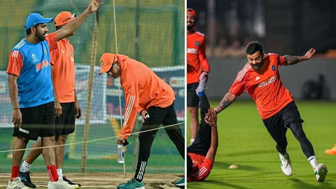 ಚಿನ್ನಸ್ವಾಮಿಯಲ್ಲಿ ಟೀಮ್ ಇಂಡಿಯಾ ಆಟಗಾರರ ಭರ್ಜರಿ ಅಭ್ಯಾಸ: ವಿಡಿಯೋ