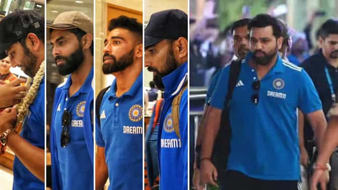 ನ್ಯೂಝಿಲೆಂಡ್ ವಿರುದ್ಧ ಸೆಮಿಫೈನಲ್: ಮುಂಬೈ ತಲುಪಿದ ಟೀಮ್ ಇಂಡಿಯಾ ಆಟಗಾರರು
