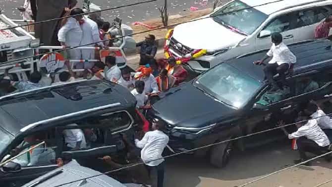 ಇಬ್ರಾಹಿಂಪಟ್ಟಣಂ ಕ್ಷೇತ್ರದಲ್ಲಿ ಕಾಂಗ್ರೆಸ್-ಬಿಆರ್‌ಎಸ್ ಕಾರ್ಯಕರ್ತರ ಘರ್ಷಣೆ