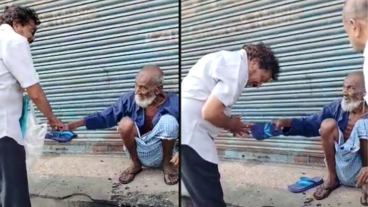 Video Viral: ಚುನಾವಣೆ ಗೆಲ್ಲಲು ಫಕೀರ್ನಿಂದ ಚಪ್ಪಲಿ ಆಶೀರ್ವಾದ ಪಡೆದ ಕಾಂಗ್ರೆಸ್ ಅಭ್ಯರ್ಥಿ